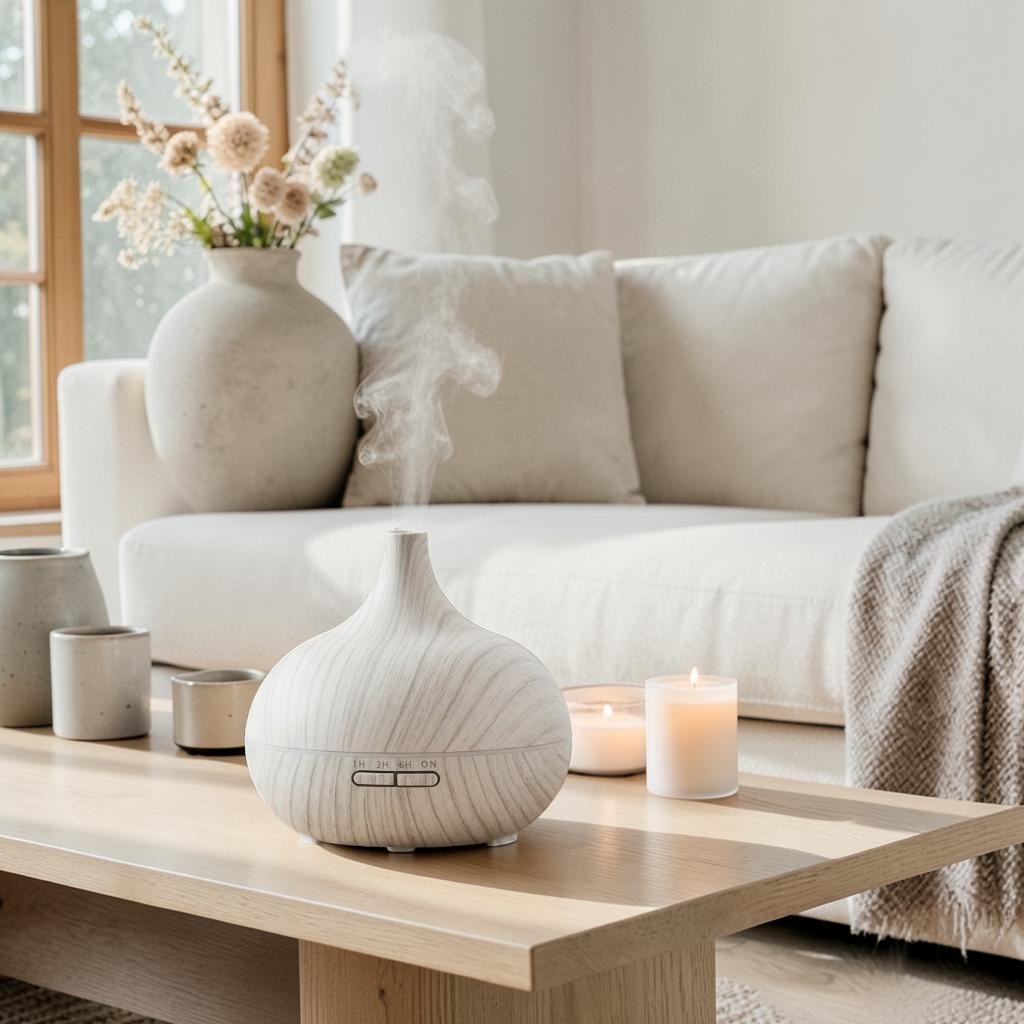 white wood diffuser